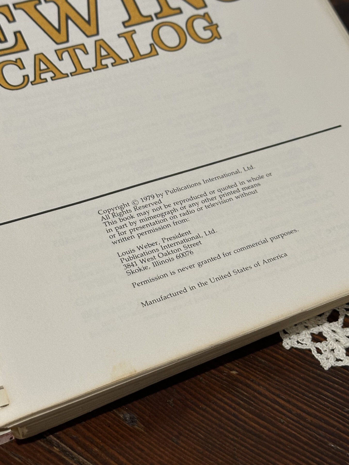 The Complete Sewing Catalog Spiral Bound Book 1979 Quick & Easy Step