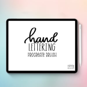 Hand Lettering Procreate Brush Instant Download