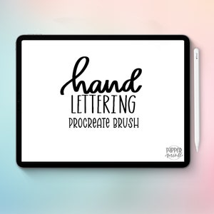 Lettrage à la main Procreate Brush Téléchargement instantané