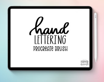Hand Lettering Procreate Brush Instant Download