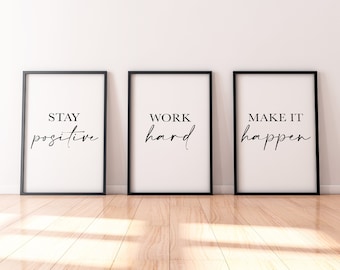 Motivational Gym Wall Decor - Fitness Wall Art- Motivational Wall Decor For Home Gym - Inspirational Gym Art - Printable Wall Decor For Gym