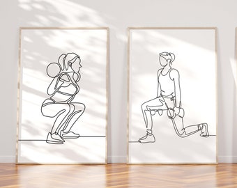 Gym Decor | Home Gym Decor | Motivational Decor | Gym Wall Art | Workout Room Decor | Gym Art | Printable