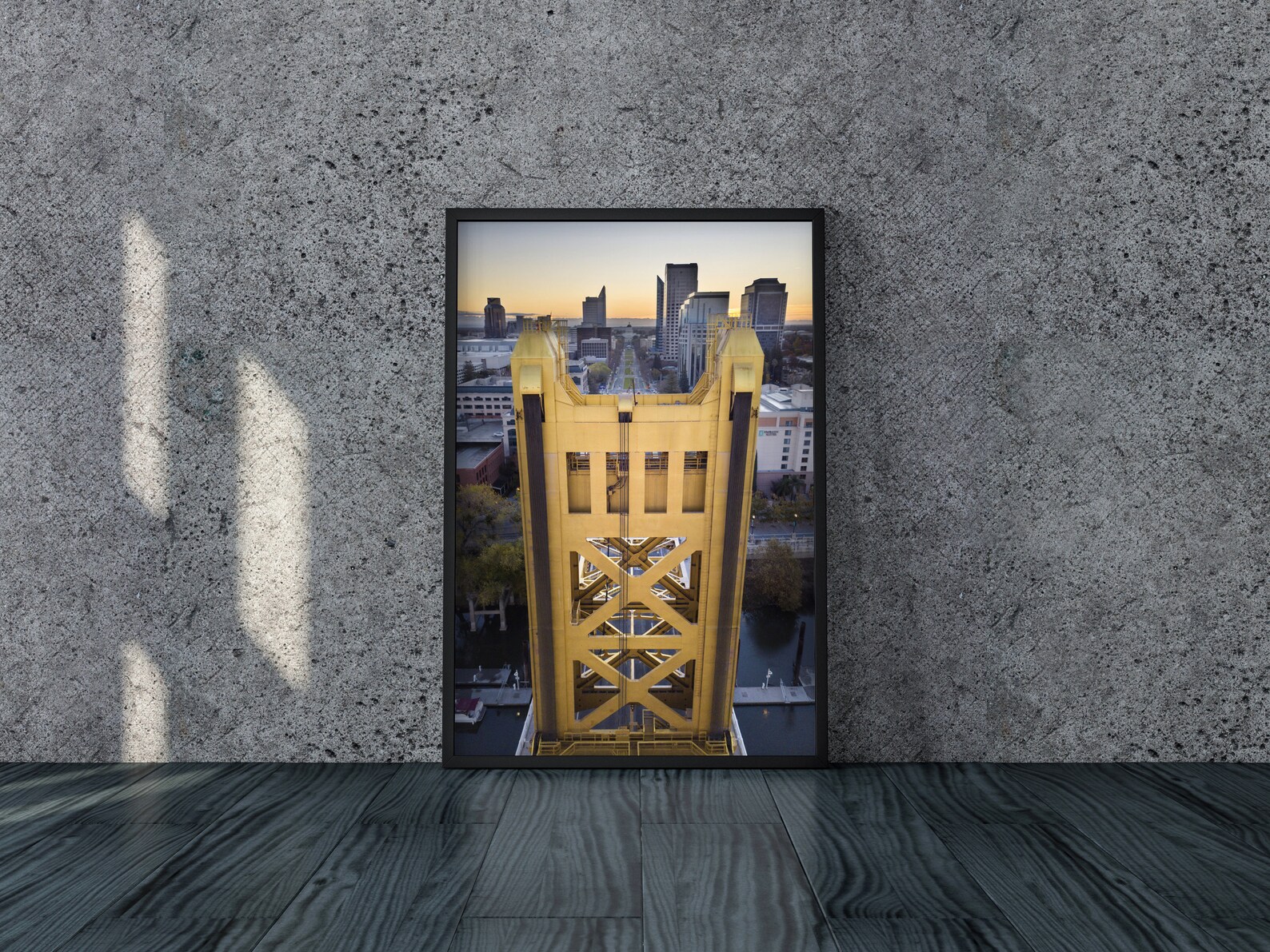 Sacramento Art Print Framed Wall Art Sacramento Skyline Etsy