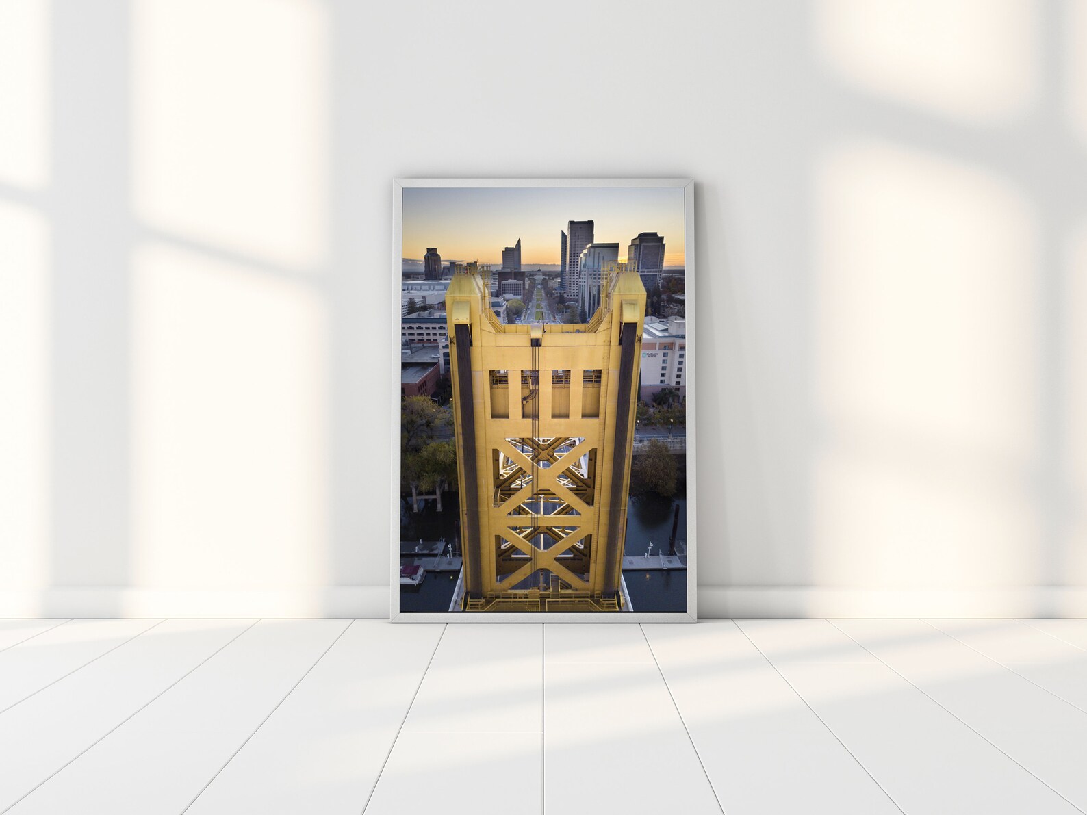 Sacramento Art Print Framed Wall Art Sacramento Skyline Etsy