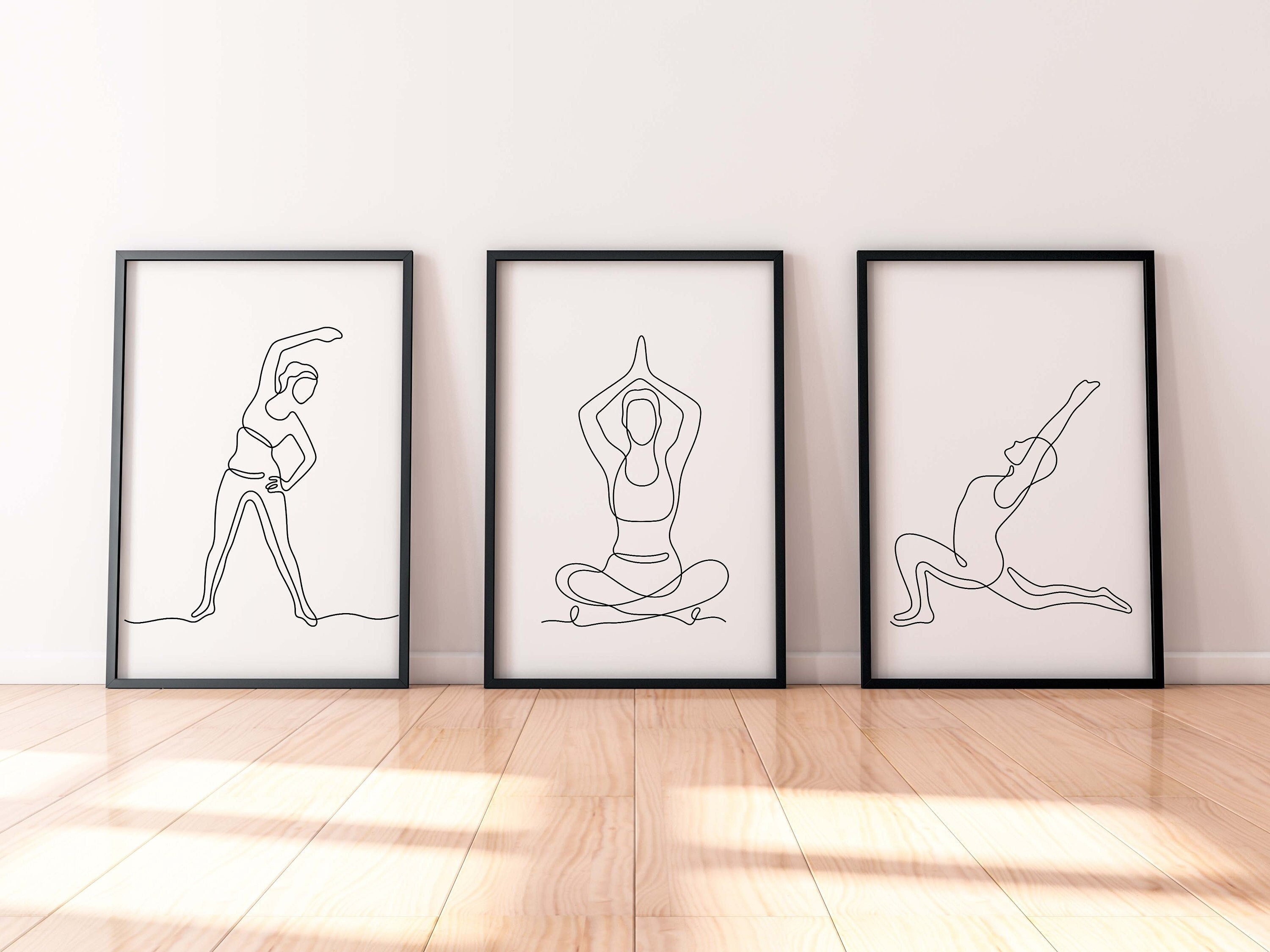 Yoga Poses Stickers, Yoga Stickers, Meditation, Fitness, Exercise