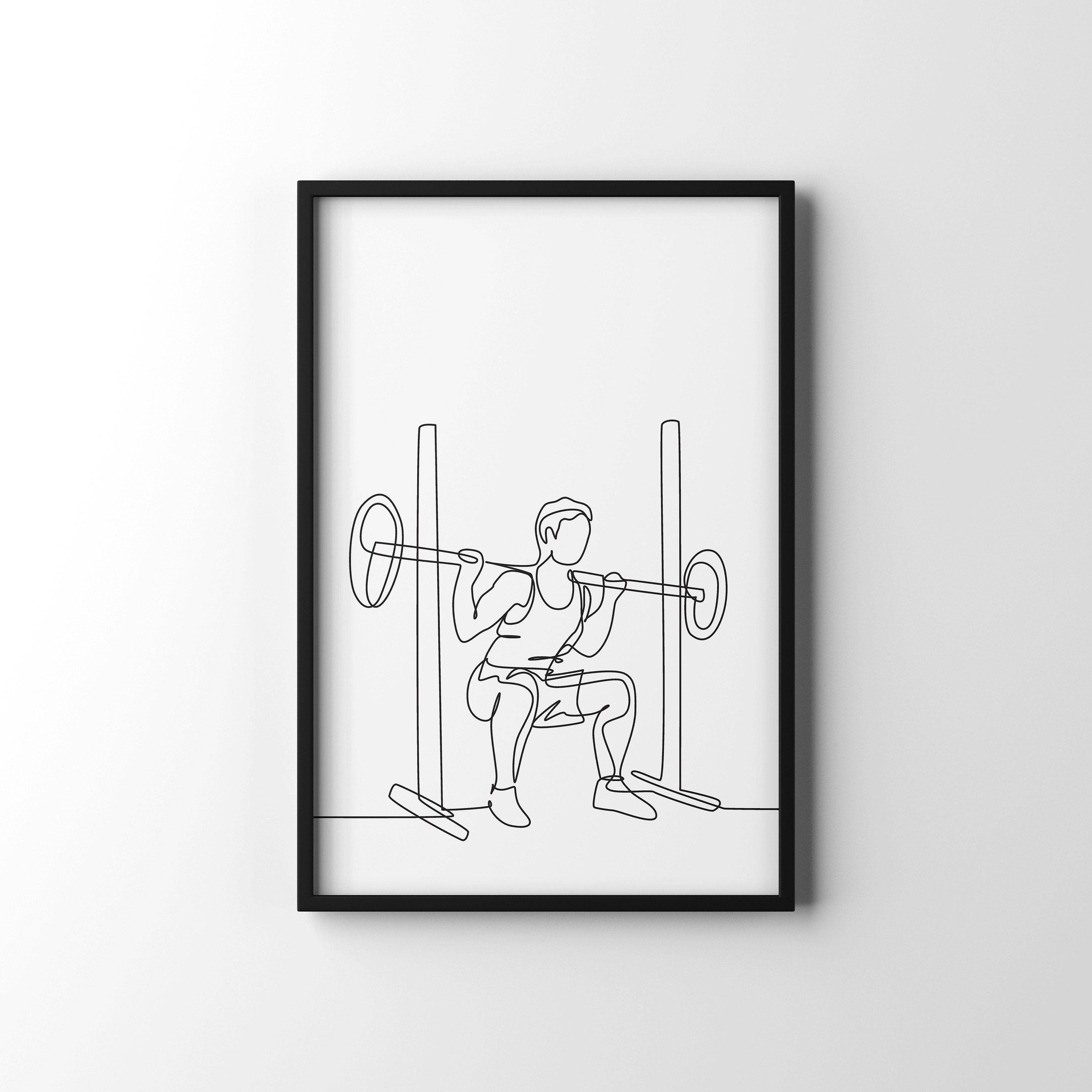 Set of 3 Gym Decor Home Gym Decor Motivational Art Gym Etsy