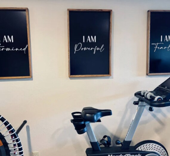 Home gym wall art ideas clearance