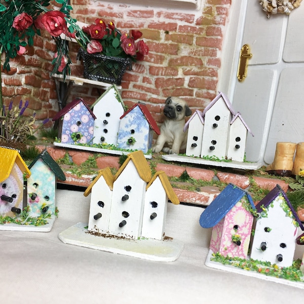 Vogelhaus in Miniatur 1zu12 für das Puppenhaus,  Puppenstube, dem Sammler