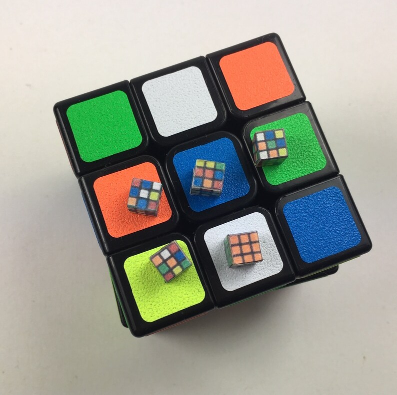 Magic Cube for the Dollhouse in Miniature 6 X 6 X 6 X 6 Mm, Toys for ...