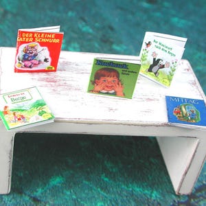 Mini livres pour enfants 1:12 – Le plaisir de lire pour l'enfant de la maison de poupée