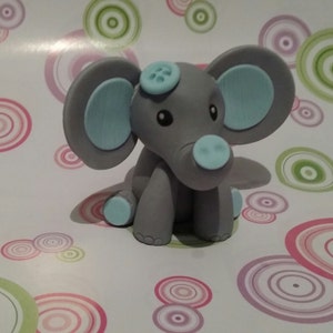 Edible cake topper, cute elephant