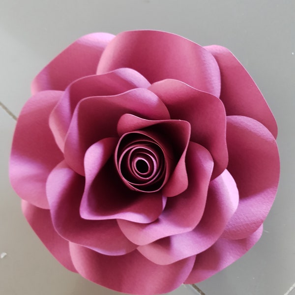 modèle papier Mini rose (bouton de rose) Fichiers numériques Pdf et Svg et tutoriel vidéo #142