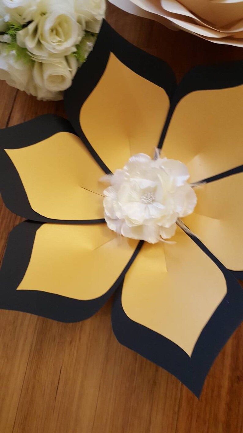 Paper flower template SVG and PDF digital #53