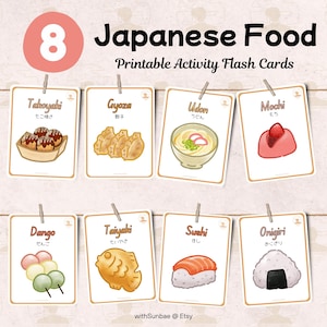 アクティビティ フラッシュカード 日本文化 食べ物 料理の多様性 幼児教育 デジタルダウンロード インクルージョン 文化意識