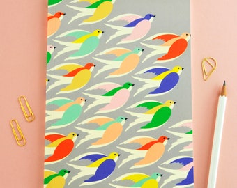 Birds Inflight Perfect Bound Notebook