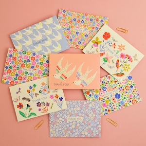 Coffret cadeau jolies cartes de remerciement pour notes