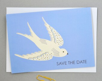 Save The Date Notecard For Wedding Announcement