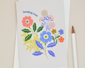 Sending Love Sympathy Greetings Card