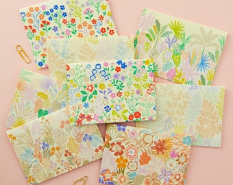 Botanical illustrated notecards / Thank you card set.