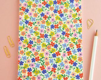 Colourful Floral Perfect Bound Notebook