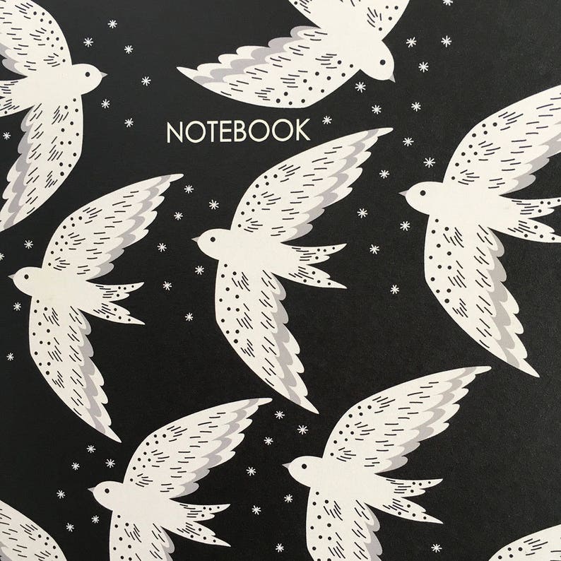 A5 Bird Print Notebook Birthday gift Mother/'s day gift