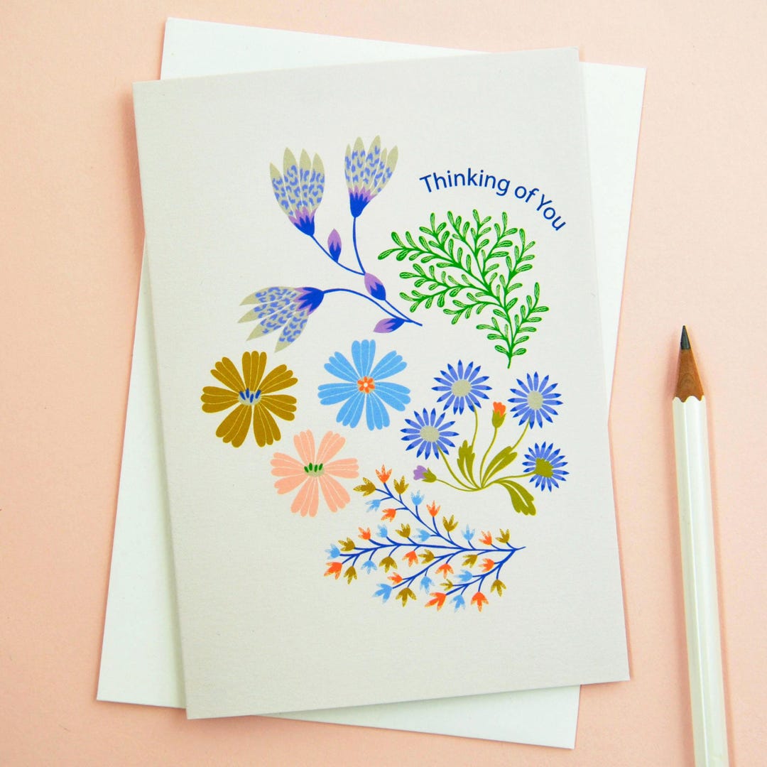 Thinking of You Sympathy Greetings Card - Etsy