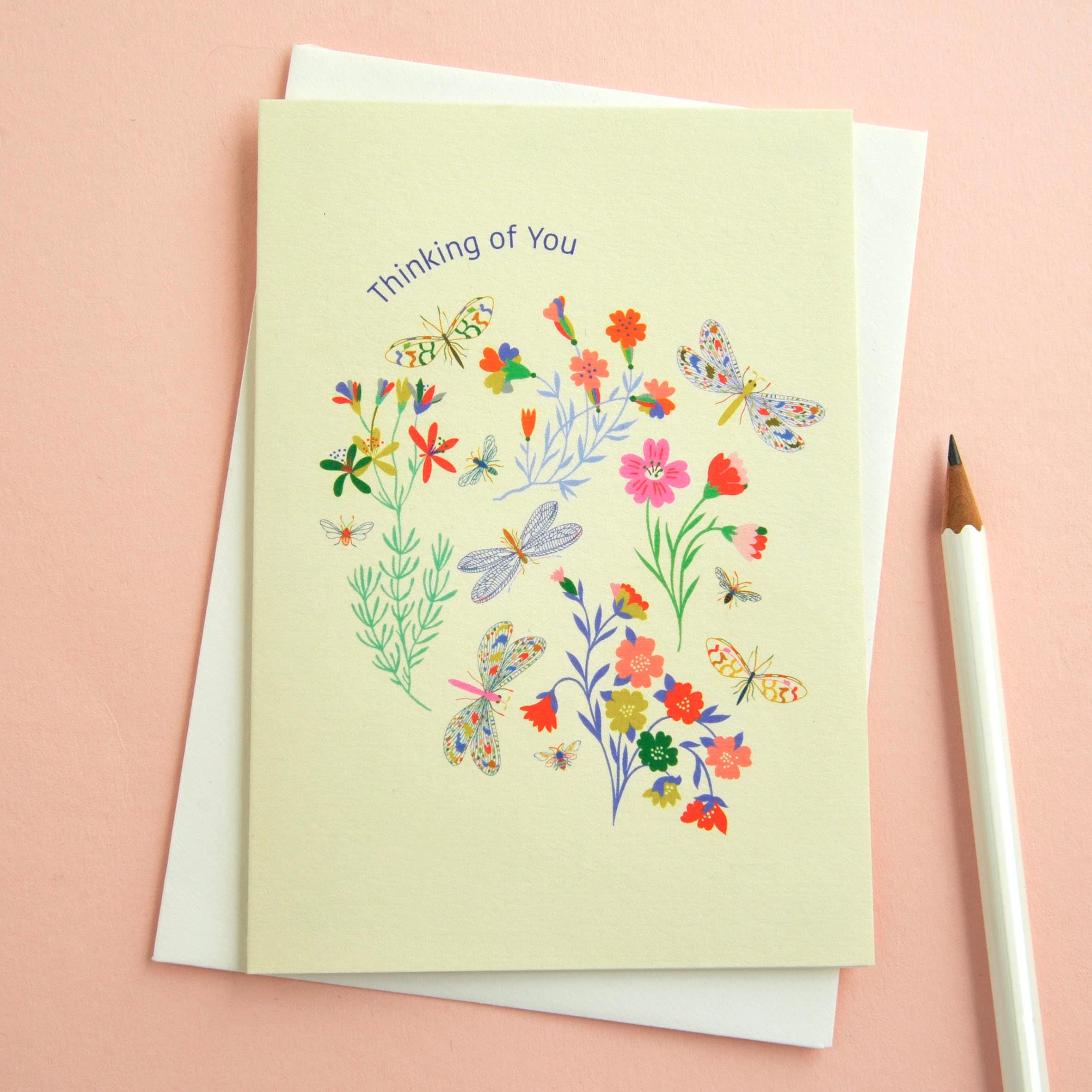 Thinking of You Greetings Sympathy Card - Etsy
