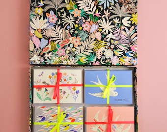 Coffret cadeau de luxe pour bloc-notes de remerciements