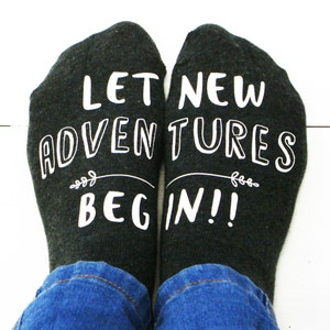 New Adventure Women's Socks - Let New Adventures Begin Socks