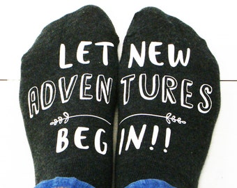 New Adventure Women's Socks - Let New Adventures Begin Socks