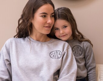 matching jumpers mum and baby