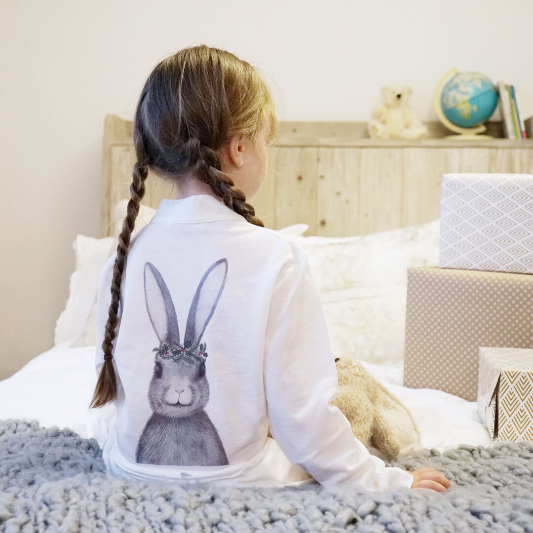Christmas Dressing Gown Kids Christmas Dressing Gown Winter Rabbit