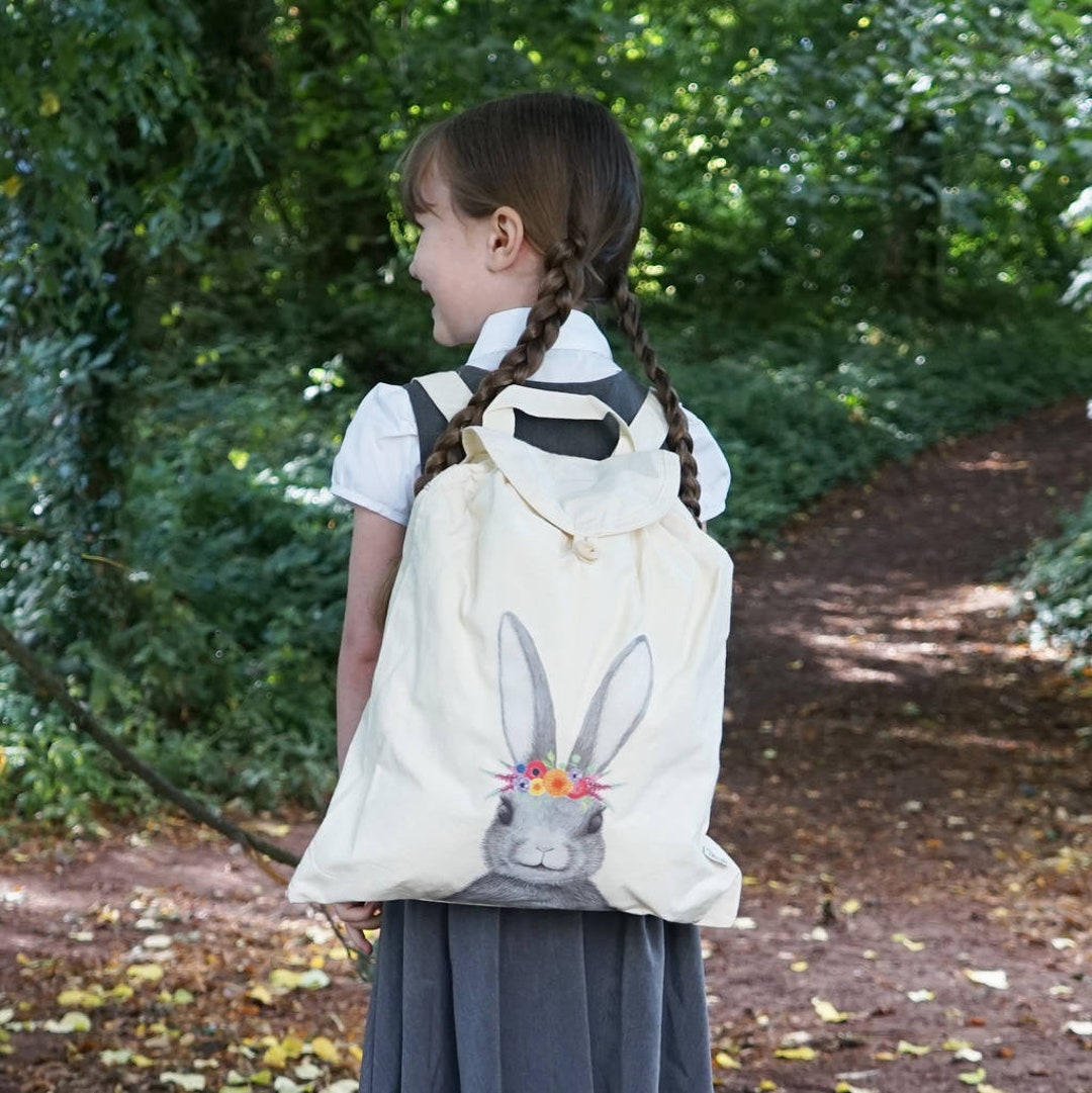 OMFUNS Kids Backpack For Preschool & Kindergarten - Lightweight, 15.1 Inch, Cute Rabbit Design - View #4