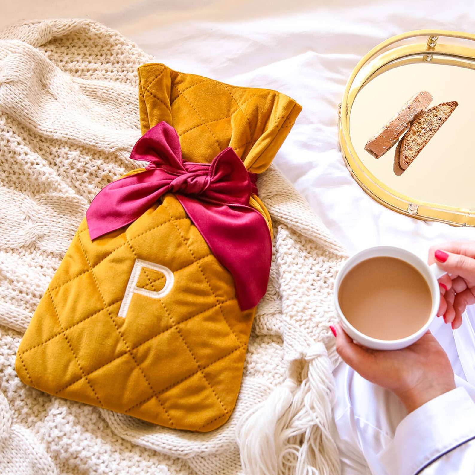 Personalised Hot Water Bottle Cover Etsy
