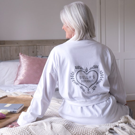 white christmas dresses Adult Personalised Bath Robe – Jane Hamerton main image 1