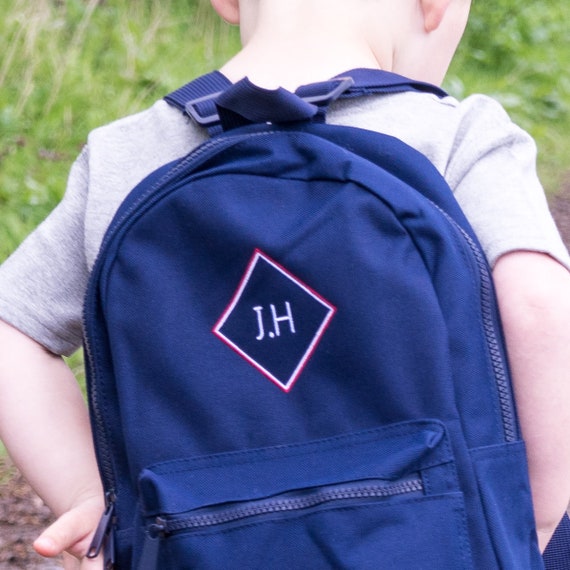 Kids Monogram Backpack Monogram School Backpack Kids Monogram Bag Personalised School Bag Boys Backpack Childrens Monogram Backpack Etsy UK