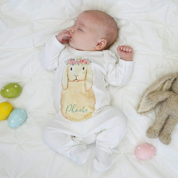 rabbit onesie baby