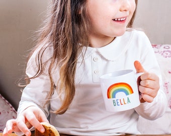 Rainbow Mug - Kids Rainbow Mug - Kids Mug Christmas Gift - Mug For Kids - Personalised Children's Mug - Children's Rainbow Mug