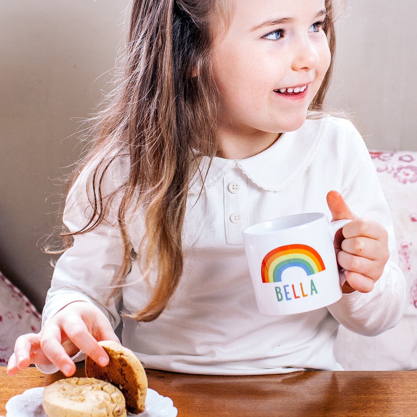Rainbow Mug - Kids Rainbow Mug - Kids Mug Christmas Gift - Mug For Kids - Personalised Children's Mug - Children's Rainbow Mug