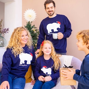 Daddy polar bear jumper - Mens blue jumper - jumper clearance - sale sample