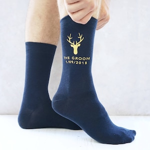 Mens Wedding Socks- Groomsmen Gift- Groomsmen Socks - Groom Socks- Best Man Socks- Best Man Gift- Wedding Party Socks- Socks for Dad Wedding