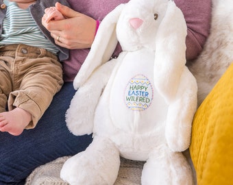 Easter Bunny Teddy - Bunny Soft Toy - Personalized Plush - Bunny Rabbit Soft Toy - Personalised Bunny - Easter Gifts - Gifts for Babies