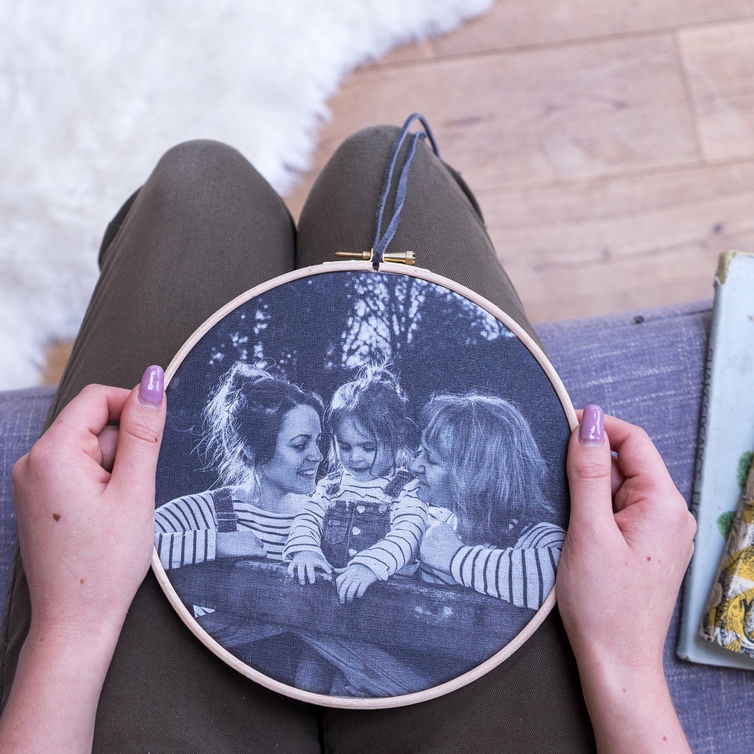 Embroidery Hoop Photo Gift Embroidery Hoop Photo Gift Embroidery Hoop Art Mum and Me Photo Hoop