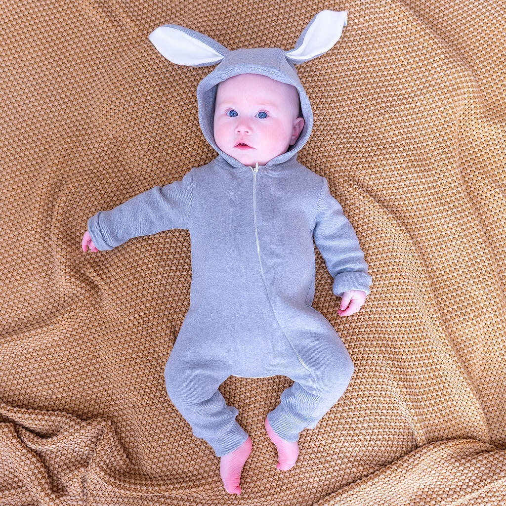 Baby Bunny Onesie - Bunny All in One - Baby Easter Outfit