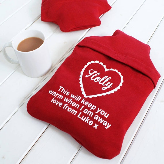 Personalised Hot Water Bottle Hot water bottle gift Hot Etsy