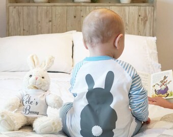 Baby Pyjama - Personalisierter Hase Pyjama - Personalisierter Pyjama