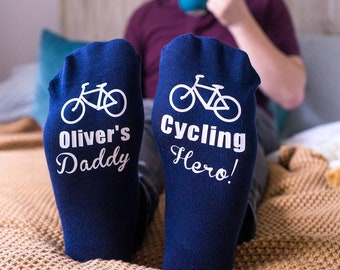 Sport Dad Socks - Sporting Daddy Socks- Sports Gift - Sports Sock Gift- Cycling Gift - Golf Gift - Cricket Gift - Father's Day Gift