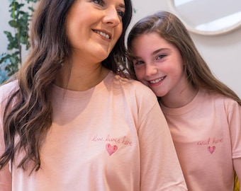 Mum and Me Tops - Matching T Shirt Set - Mother's Day Gift - Mum and Child Set - Mum and Baby Set - Mum and Daughter - Gifts for Mum