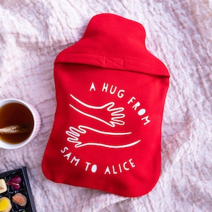Hug From Afar - Send a Hug Gift-Hug From Me To You- Long Distance Gift - Hug From Grandchildren - Hug Hot water bottle - hug from grandchild