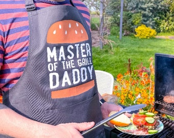 Family Barbecue Apron- Men's Apron - Daddy Apron - Apron Sale - Clearance